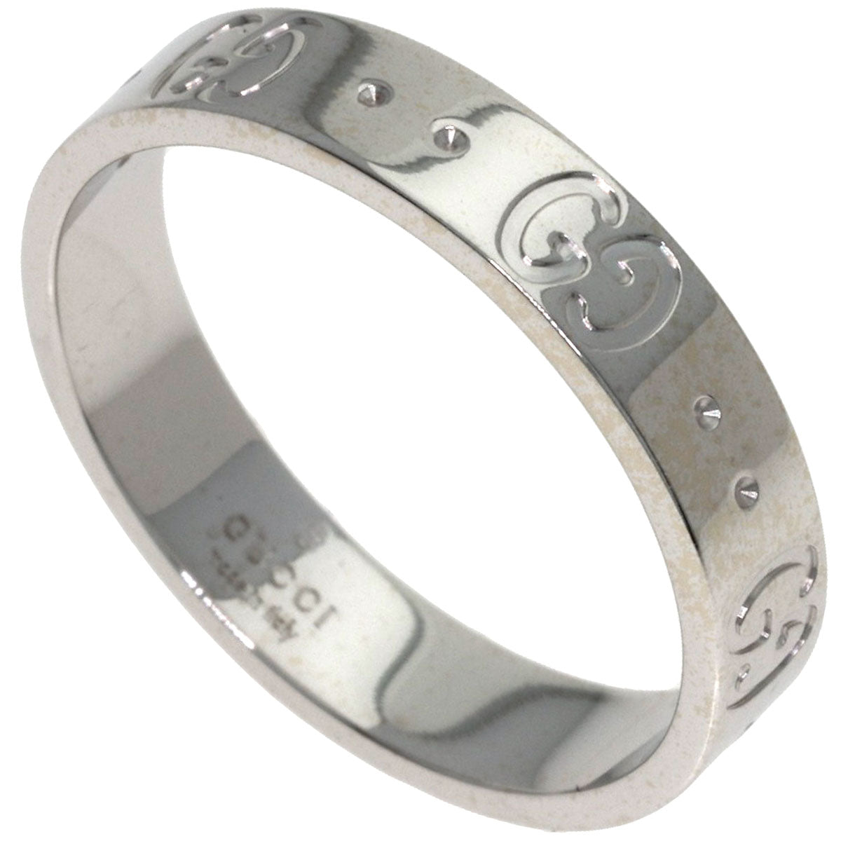 GUCCI Icon # 15 Ring K18 White Gold Ladies [Used]