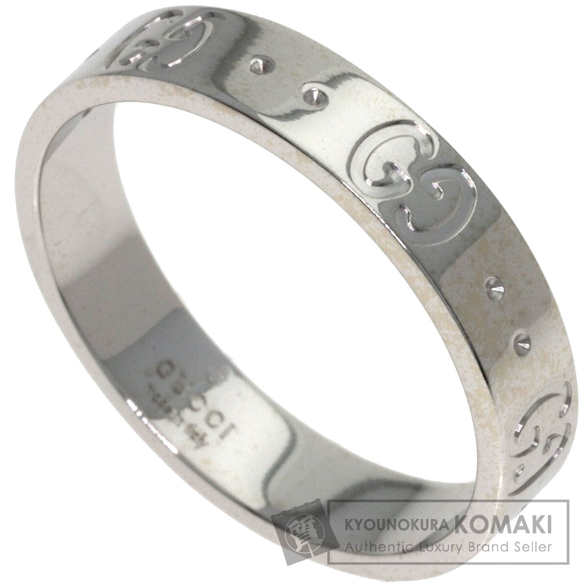 GUCCI Icon # 15 Ring K18 White Gold Ladies [Used]