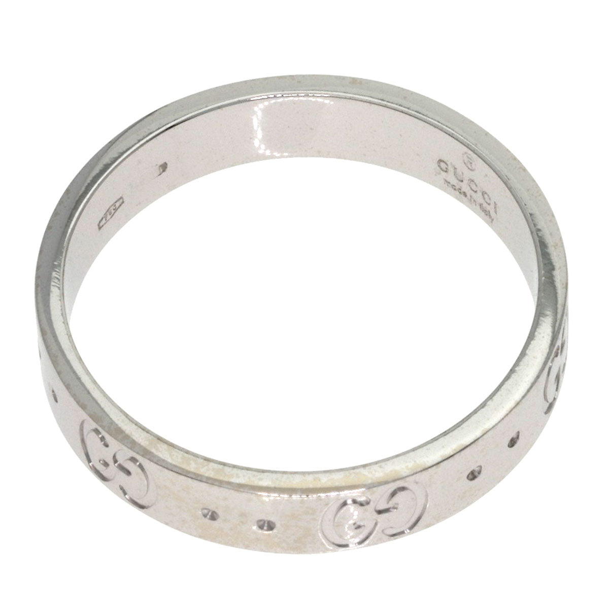 GUCCI Icon # 15 Ring K18 White Gold Ladies [Used]