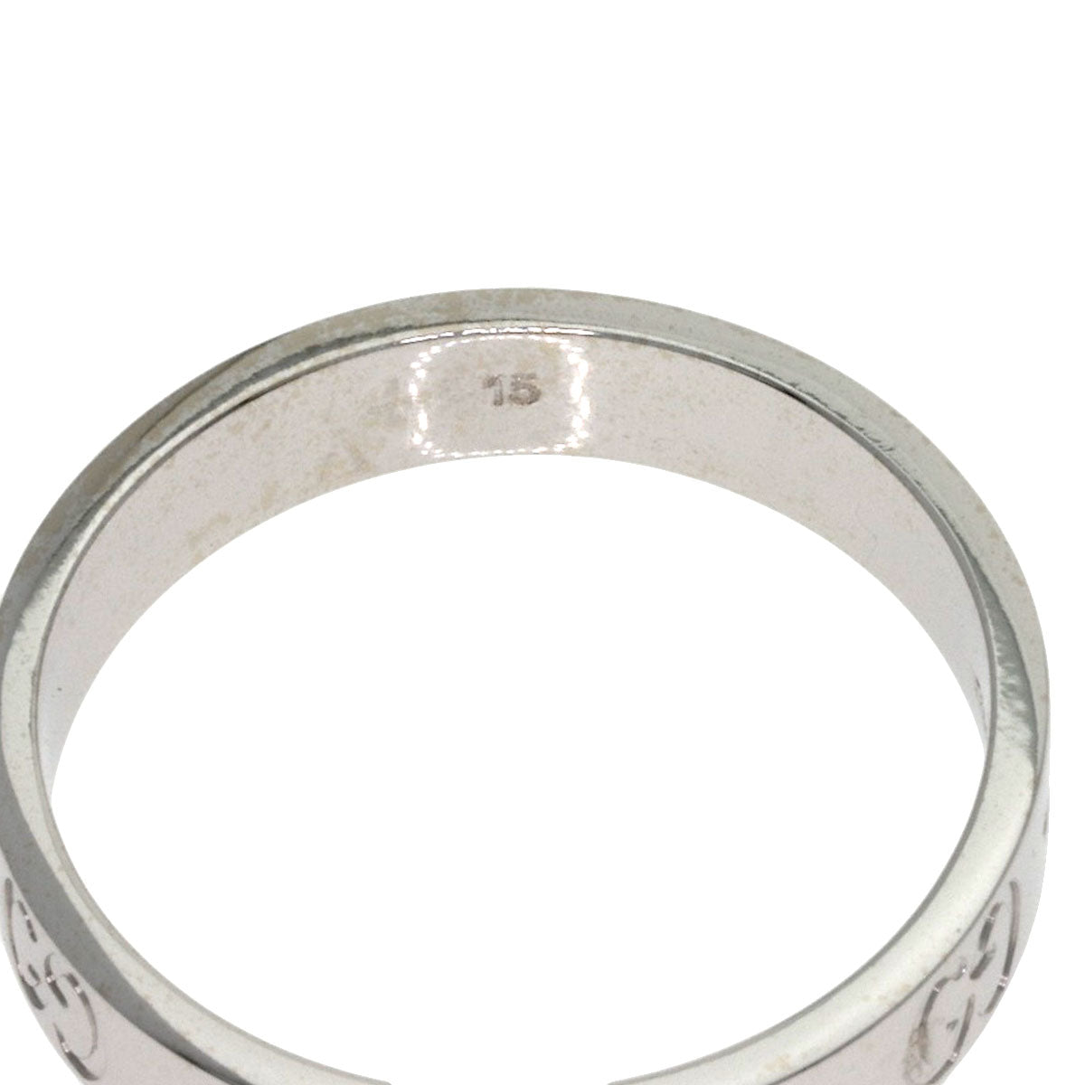 GUCCI Icon # 15 Ring K18 White Gold Ladies [Used]