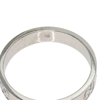 GUCCI Icon # 15 Ring K18 White Gold Ladies [Used]