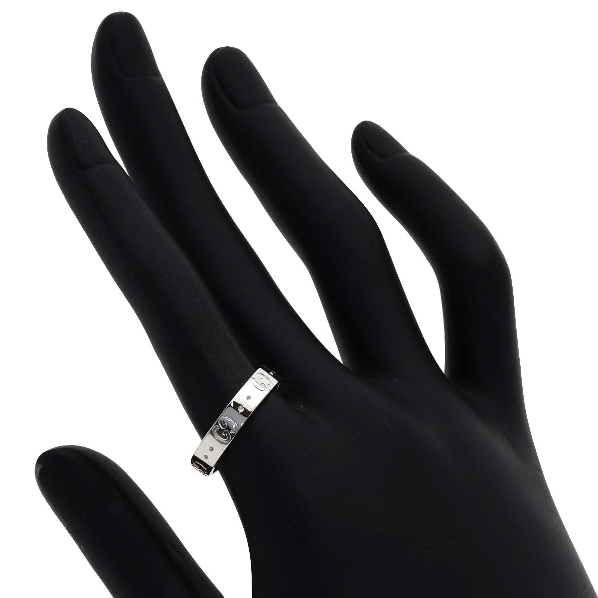 GUCCI Icon # 15 Ring K18 White Gold Ladies [Used]