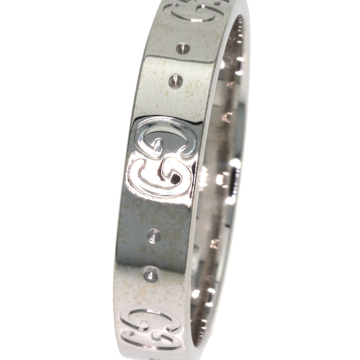 GUCCI Icon # 15 Ring K18 White Gold Ladies [Used]