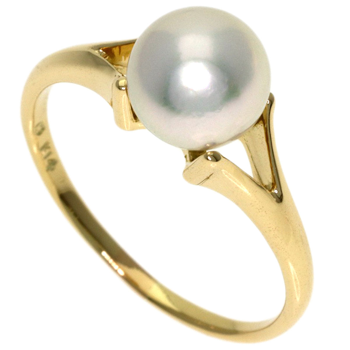 MIKIMOTO Pearl Pearl Ring K14 Yellow Gold Ladies [Used]