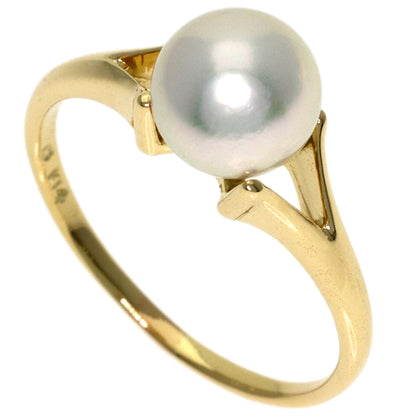 MIKIMOTO Pearl Pearl Ring K14 Yellow Gold Ladies [Used]