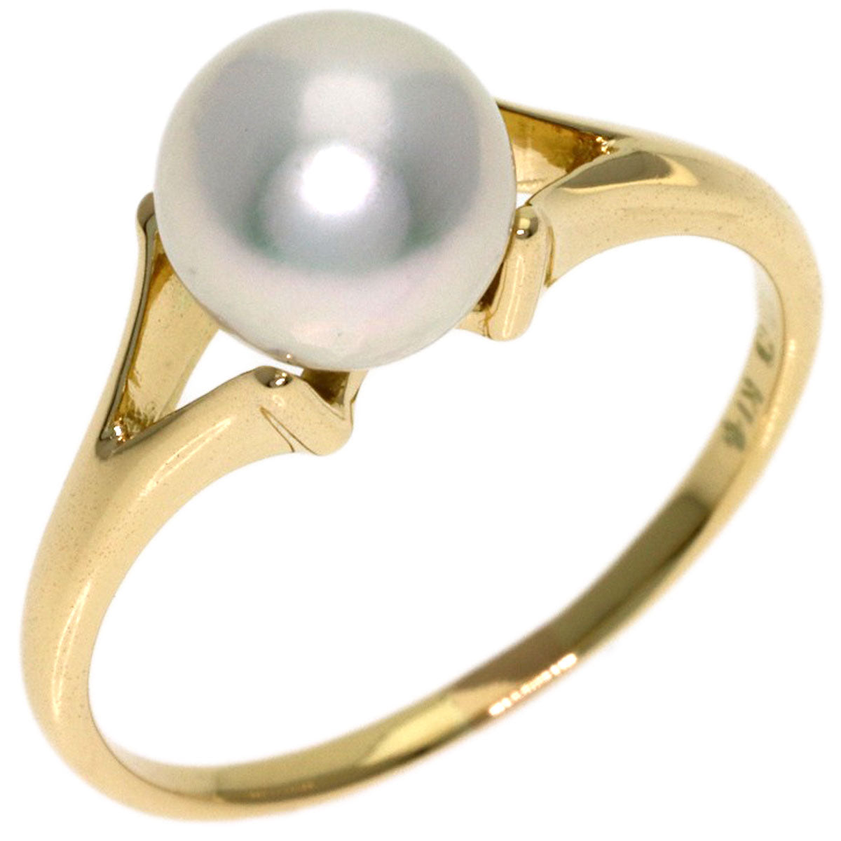 MIKIMOTO Pearl Pearl Ring K14 Yellow Gold Ladies [Used]