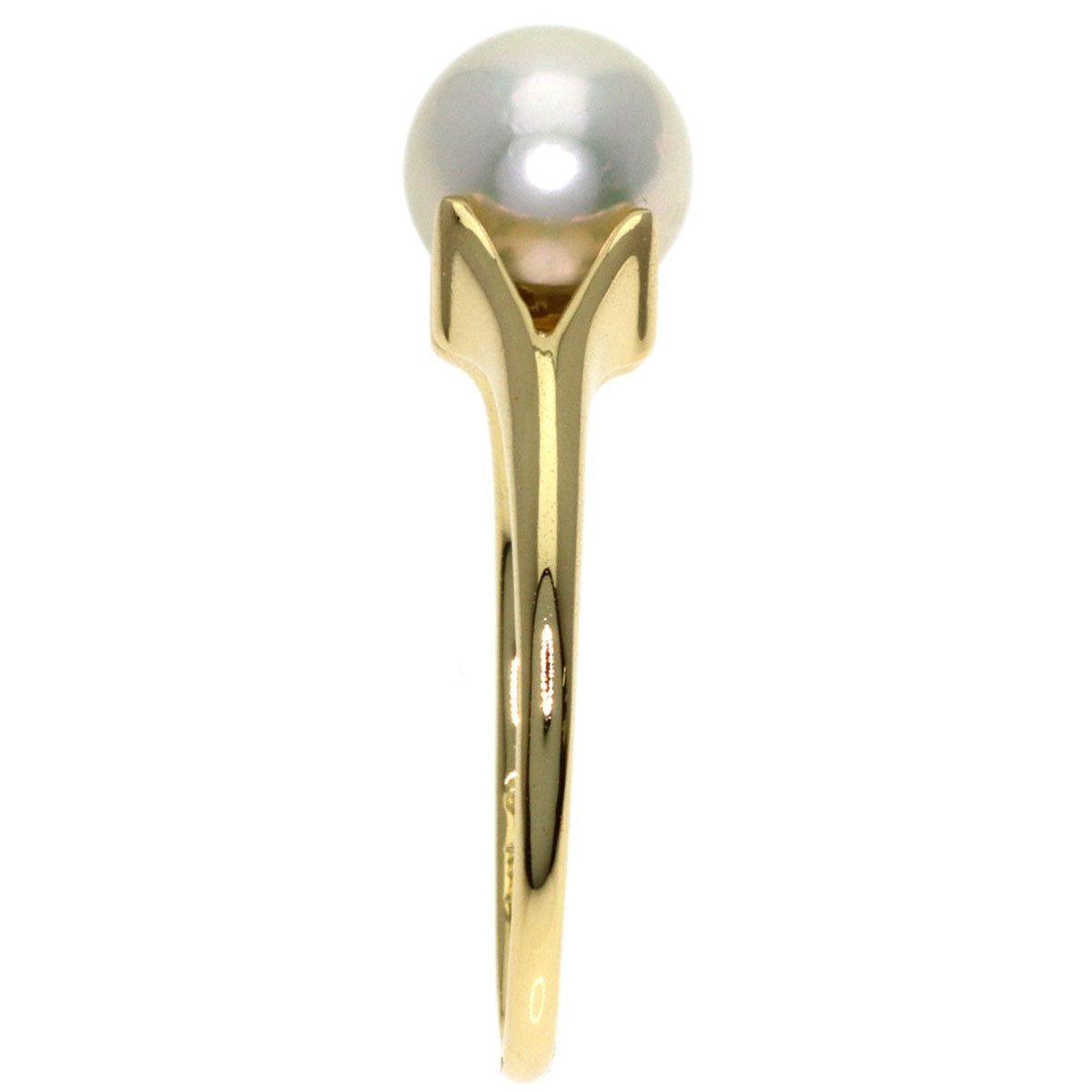 MIKIMOTO Pearl Pearl Ring K14 Yellow Gold Ladies [Used]