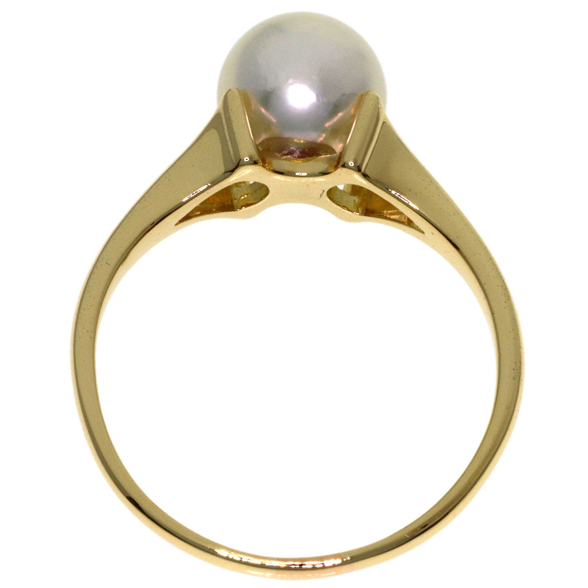 MIKIMOTO Pearl Pearl Ring K14 Yellow Gold Ladies [Used]