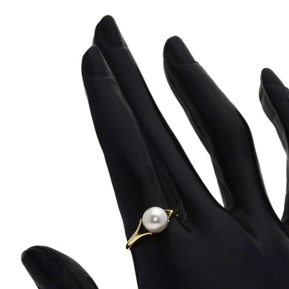 MIKIMOTO Pearl Pearl Ring K14 Yellow Gold Ladies [Used]