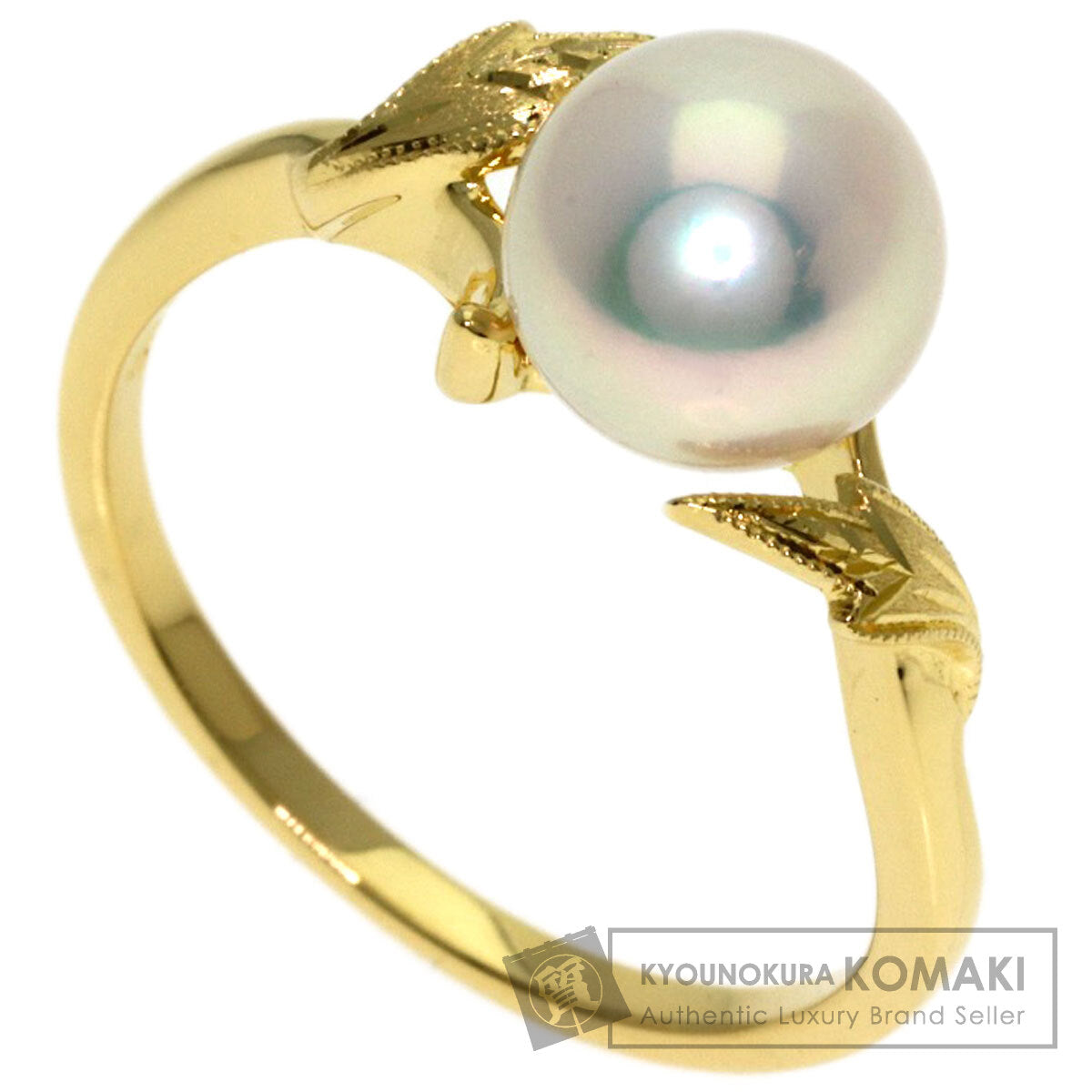 MIKIMOTO Pearl Pearl Ring K18 Yellow Gold Ladies [Used]