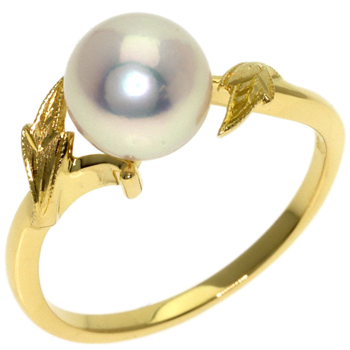 MIKIMOTO Pearl Pearl Ring K18 Yellow Gold Ladies [Used]