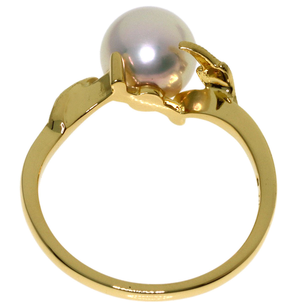 MIKIMOTO Pearl Pearl Ring K18 Yellow Gold Ladies [Used]