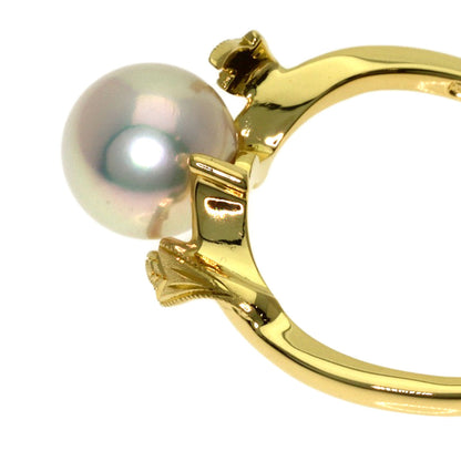 MIKIMOTO Pearl Pearl Ring K18 Yellow Gold Ladies [Used]