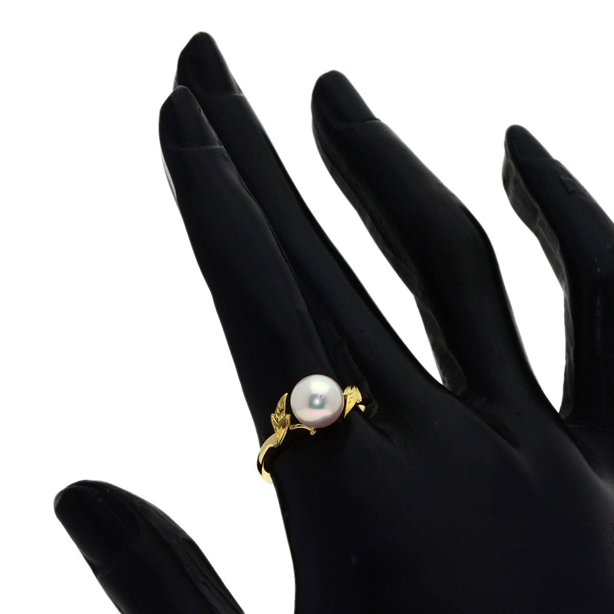 MIKIMOTO Pearl Pearl Ring K18 Yellow Gold Ladies [Used]
