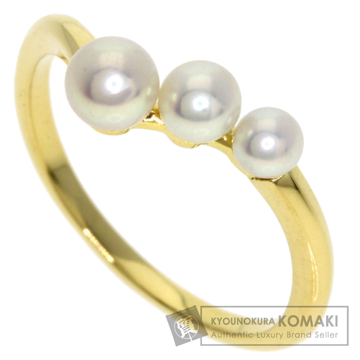 MIKIMOTO Pearl Pearl Ring K18 Yellow Gold Ladies [Used]