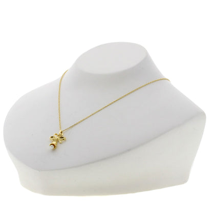 MIKIMOTO Bell Ribbon Motif Pearl Pearl Necklace K18 Yellow Gold Ladies [Used]