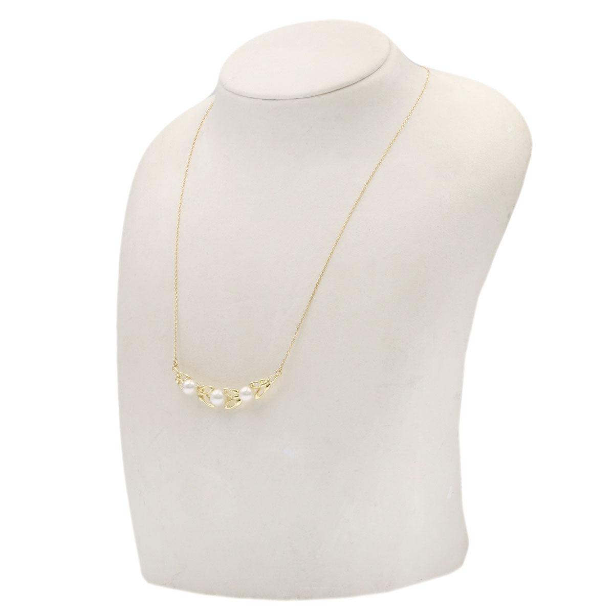 Reef Pearl Pearl Necklace K18 Yellow Gold 4.6g　Ladies