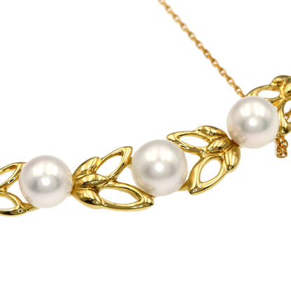 Reef Pearl Pearl Necklace K18 Yellow Gold 4.6g　Ladies