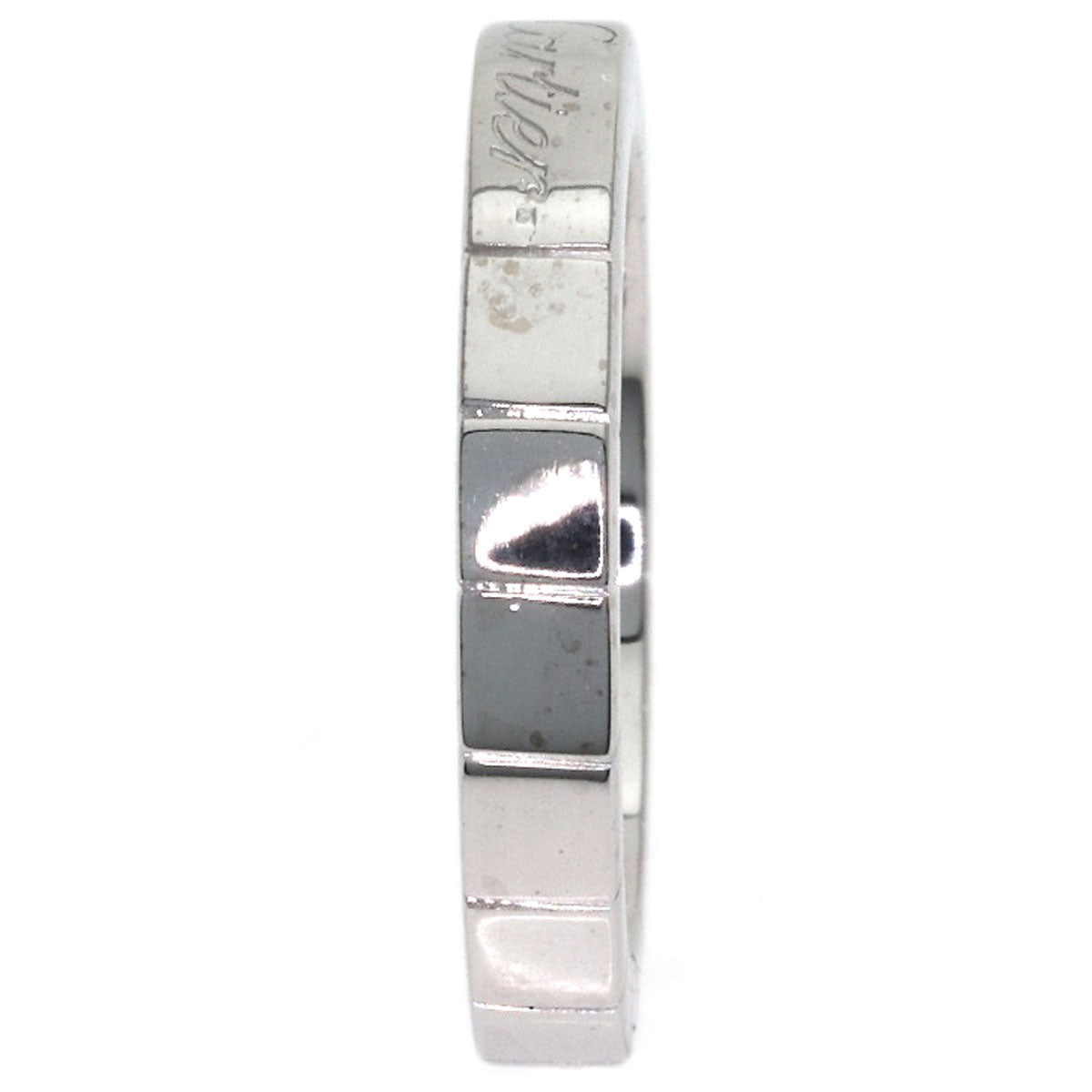 CARTIER Laniere # 48 Ring K18 White Gold Ladies [Used]