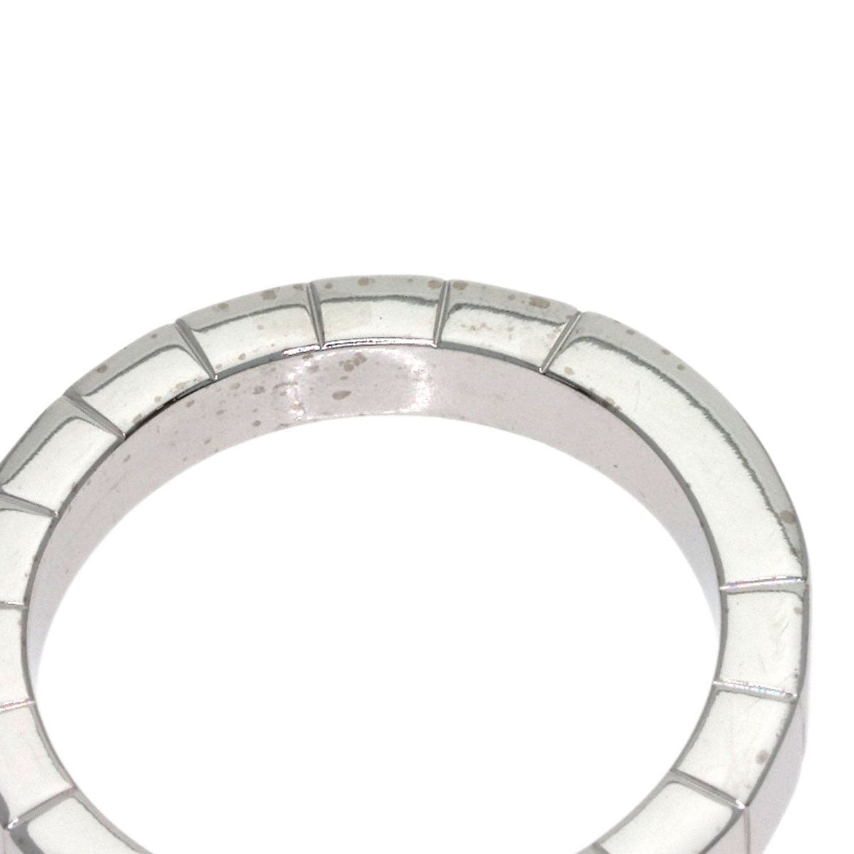 CARTIER Laniere # 48 Ring K18 White Gold Ladies [Used]