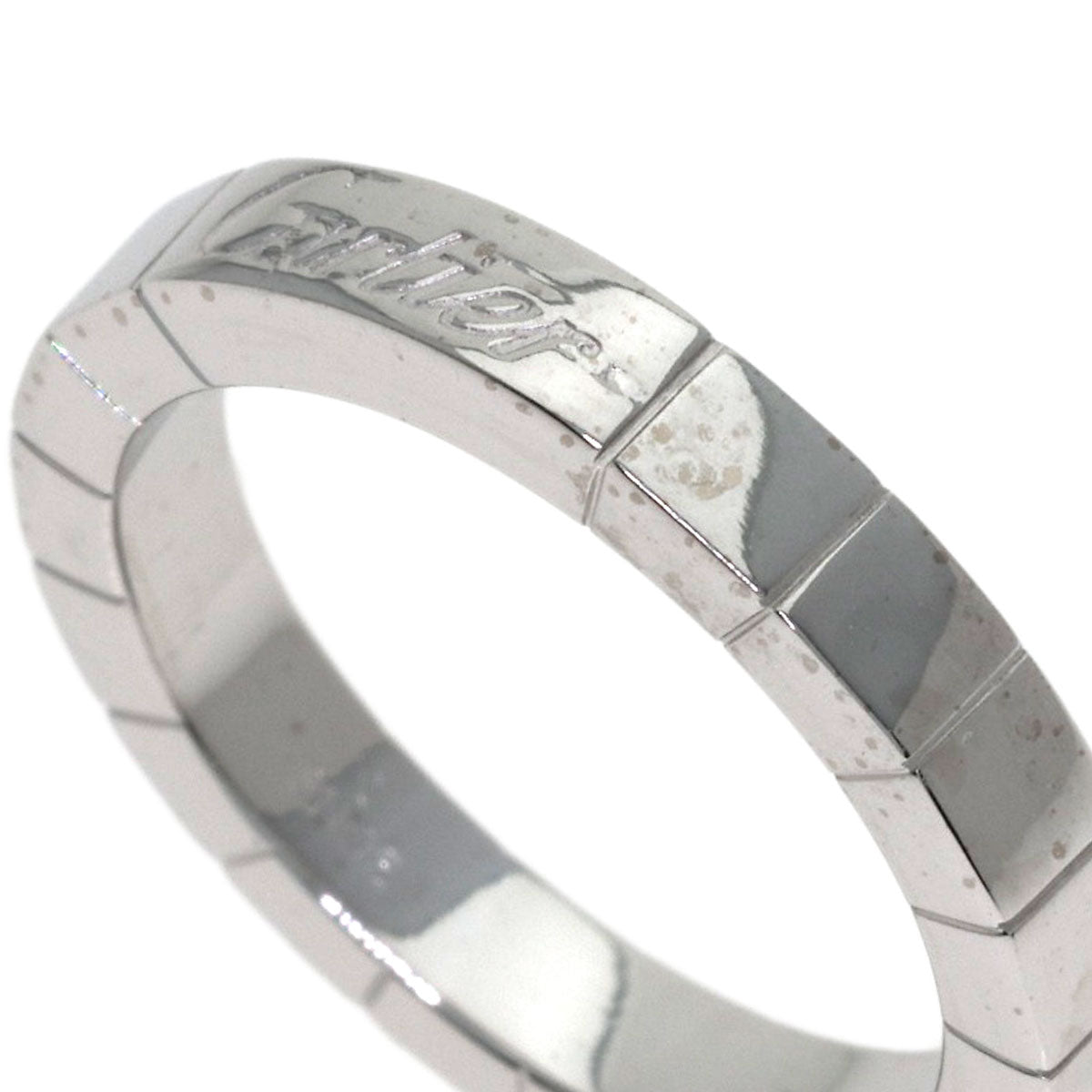 CARTIER Laniere # 48 Ring K18 White Gold Ladies [Used]