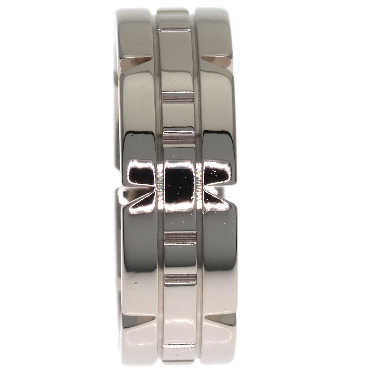 CARTIER Tank Française #48 Ring K18 White Gold Ladies [Used]
