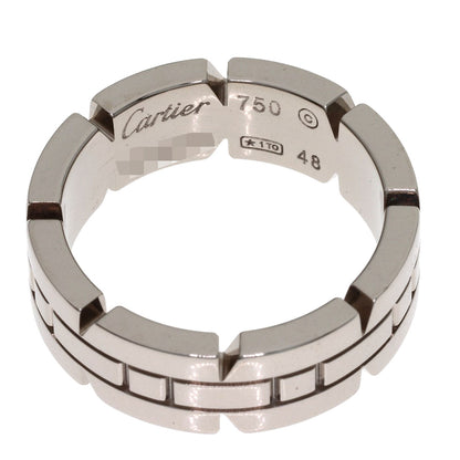 CARTIER Tank Française #48 Ring K18 White Gold Ladies [Used]