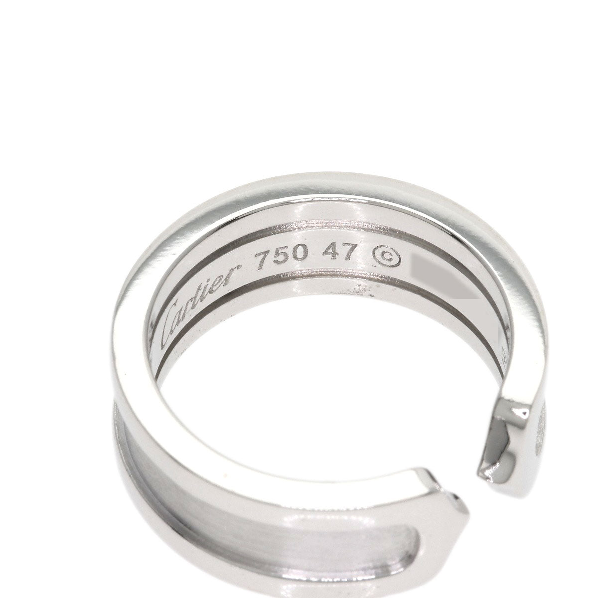 CARTIER C2 ring # 47 Ring K18 White Gold Ladies [Used]