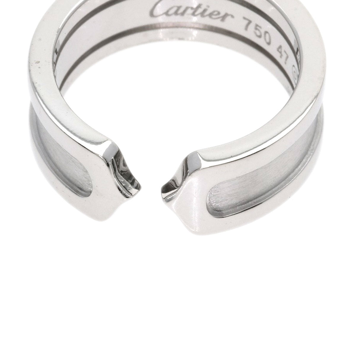 CARTIER C2 ring # 47 Ring K18 White Gold Ladies [Used]