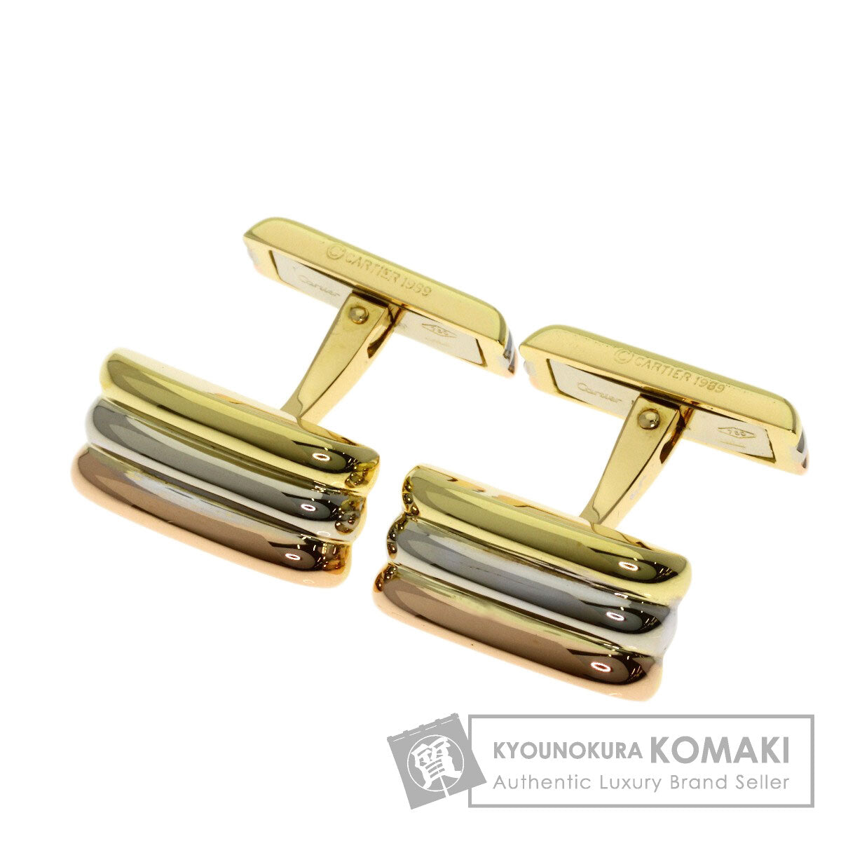 CARTIER Trinity cuffs K18 Yellow Gold 18K Pink Goldmens [Used]