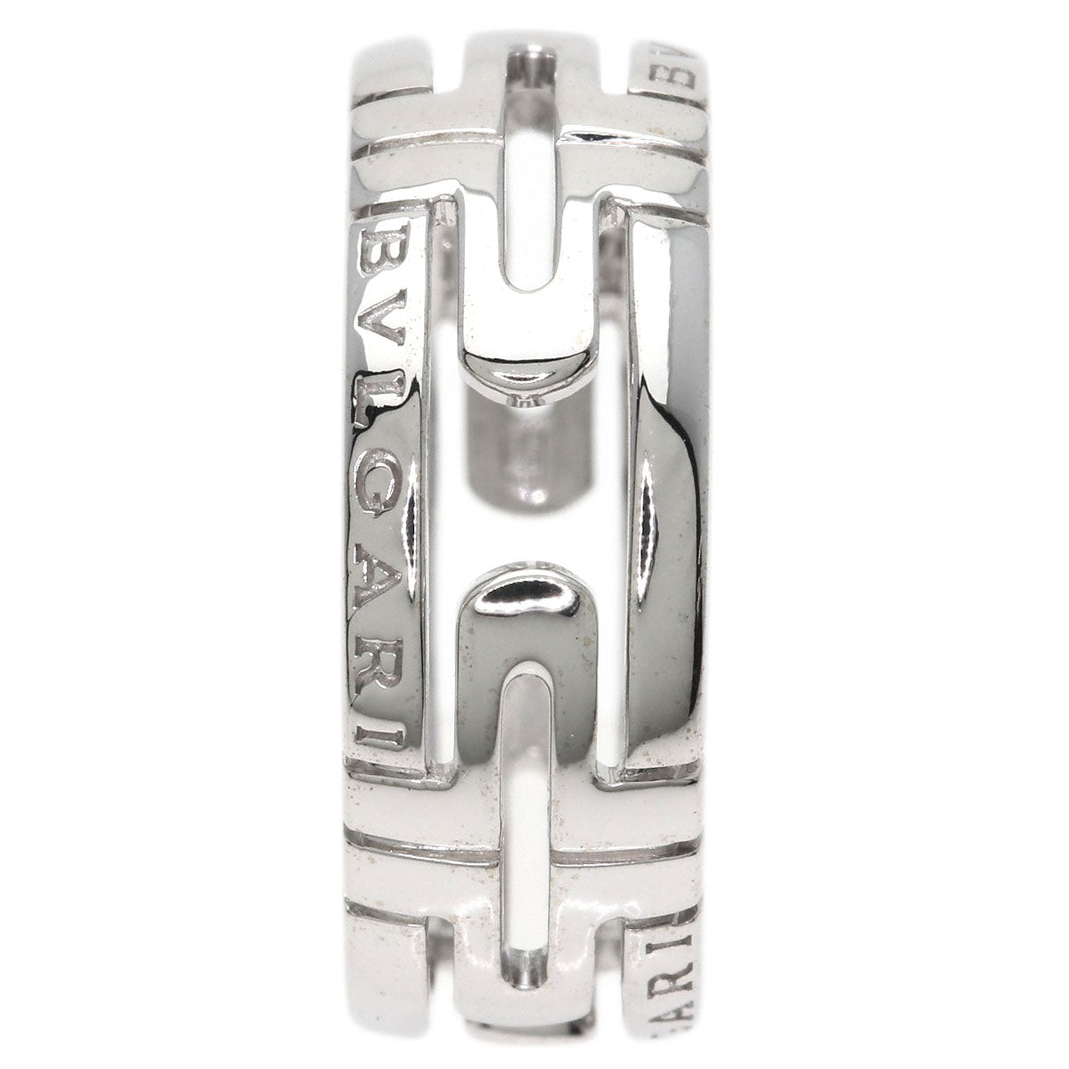 BVLGARI Open Parentesi #54 Ring K18 White Gold Ladies [Used]