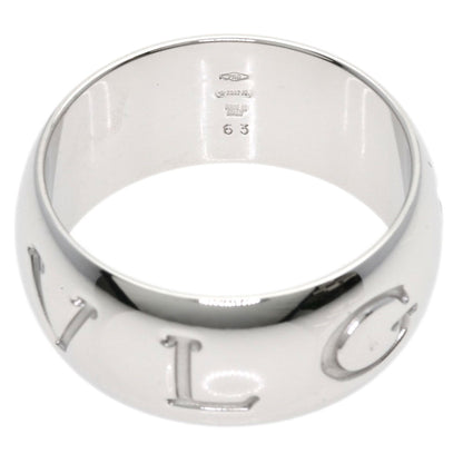 BVLGARI Monologo #63 Ring K18 White Gold Ladies [Used]