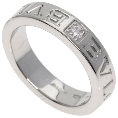 BVLGARI Double logo Diamond Ring K18 White Gold Ladies [Used]