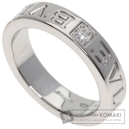 BVLGARI Double logo Diamond Ring K18 White Gold Ladies [Used]