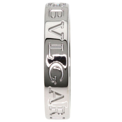 BVLGARI Double logo Diamond Ring K18 White Gold Ladies [Used]