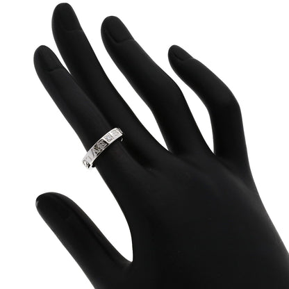 BVLGARI Double logo Diamond Ring K18 White Gold Ladies [Used]
