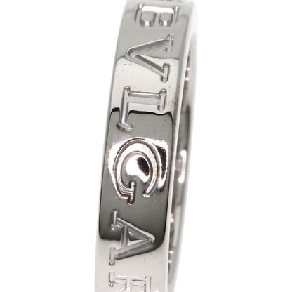 BVLGARI Double logo Diamond Ring K18 White Gold Ladies [Used]