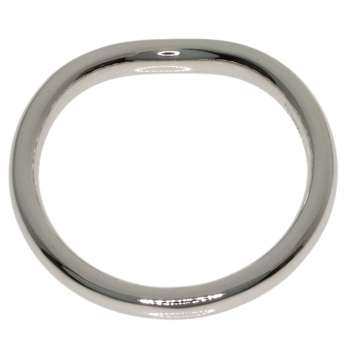 TIFFANY&Co. Curved Band Pave Diamond Ring Platinum PT950 Ladies [Used]