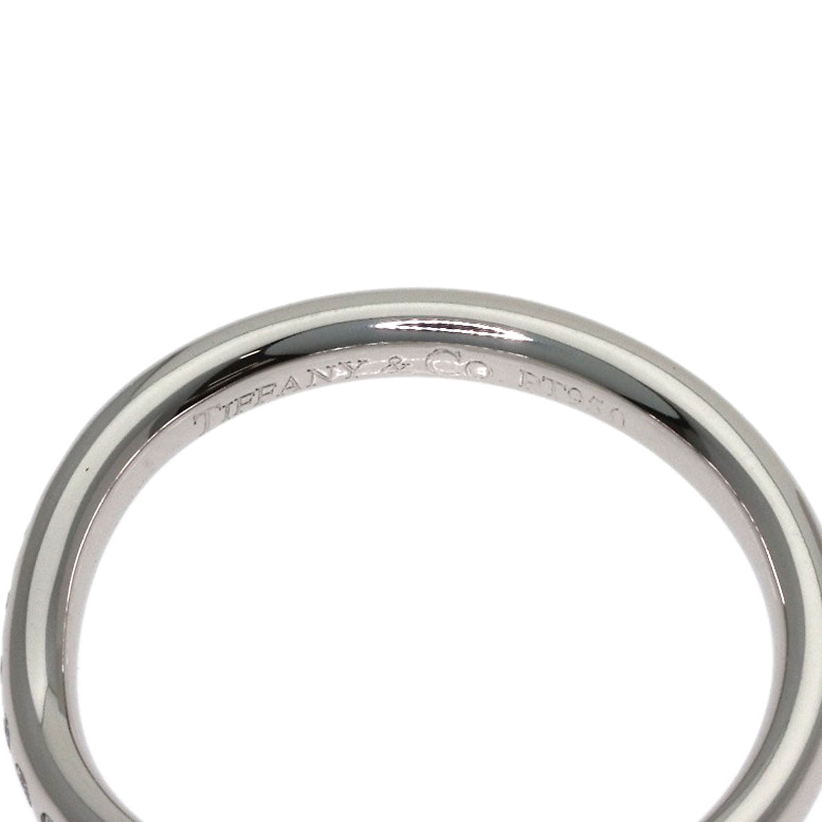 TIFFANY&Co. Curved Band Pave Diamond Ring Platinum PT950 Ladies [Used]
