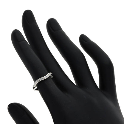 TIFFANY&Co. Curved band Diamond Ring Platinum PT950 Ladies [Used]