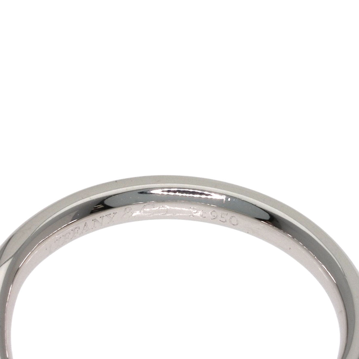 TIFFANY&Co. Curved band Diamond Ring Platinum PT950 Ladies [Used]