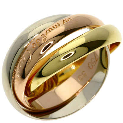 CARTIER Trinity 3 color # 50 Ring K18 Yellow Gold 18K Pink GoldLadies [Used]