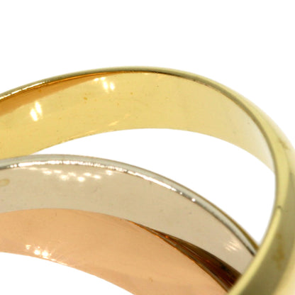 CARTIER Trinity 3 color # 50 Ring K18 Yellow Gold 18K Pink GoldLadies [Used]