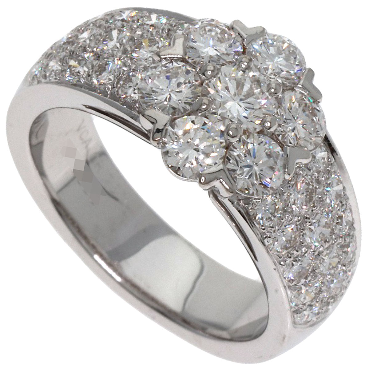 Van Cleef & Arpels Fleurette Diamond Ring K18 White Gold Ladies [Used]