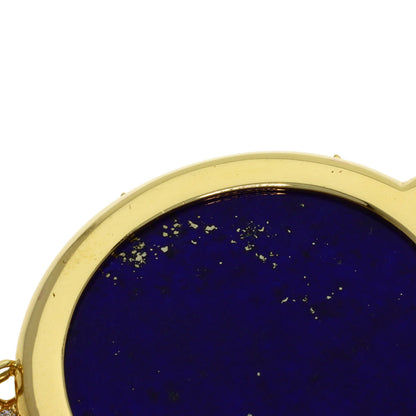 CHANEL Soulscy Nudurion Lapis Lazuli & Azure Stone Diamond Necklace K18 Yellow Gold Ladies [Used]