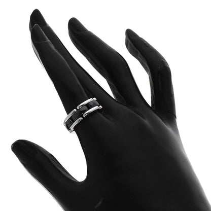 CHANEL Ultra Black ceramic #49 Ring K18 White Gold Ladies [Used]