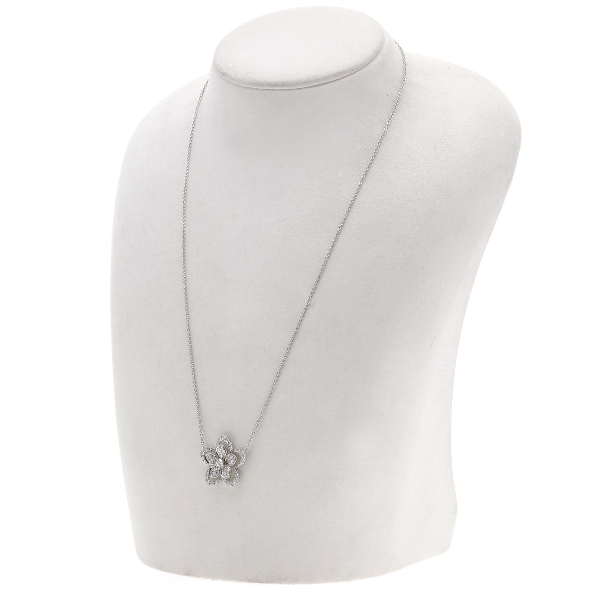 GRAFF Wildflower Large Diamond Necklace K18 White Gold Ladies [Used]
