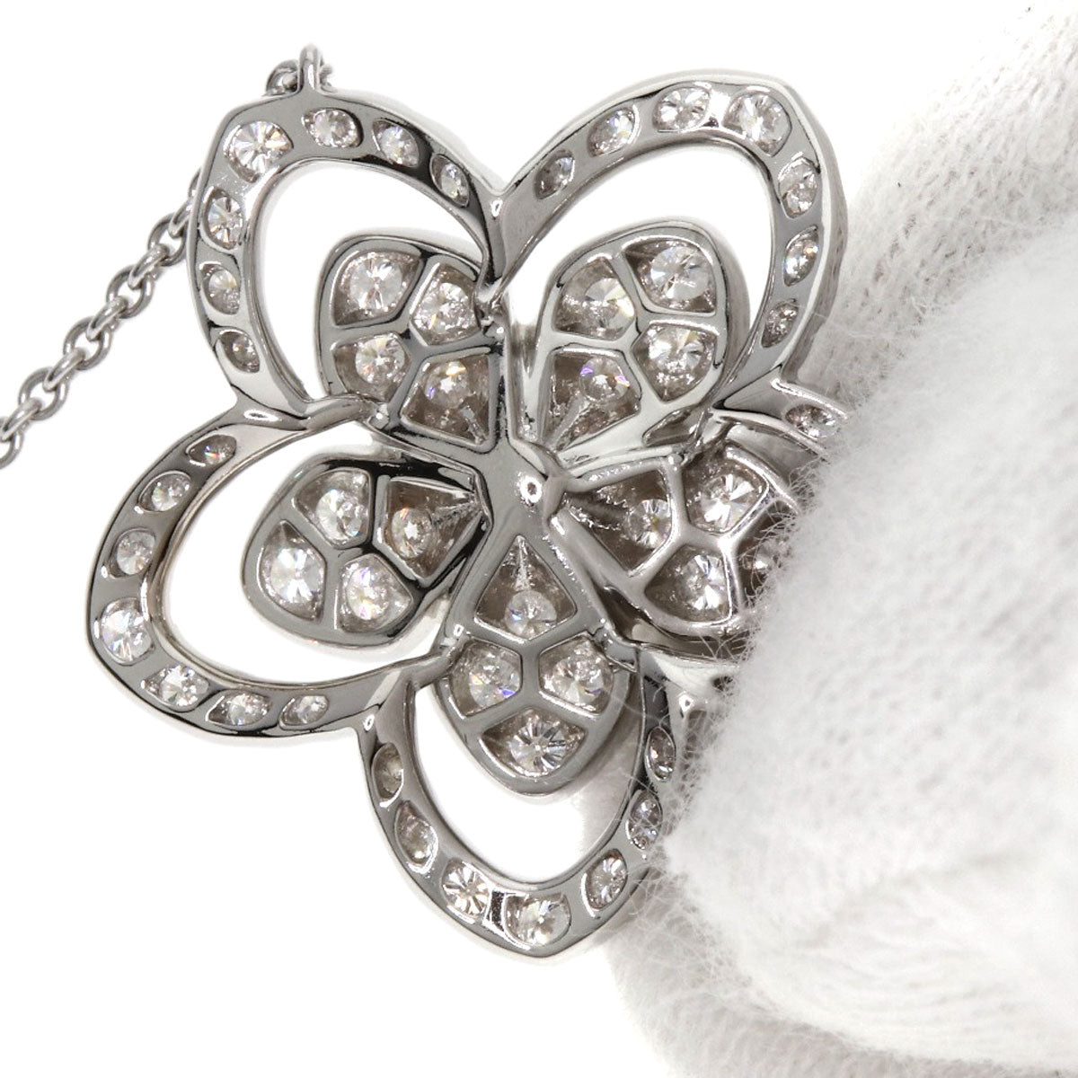 GRAFF Wildflower Large Diamond Necklace K18 White Gold Ladies [Used]