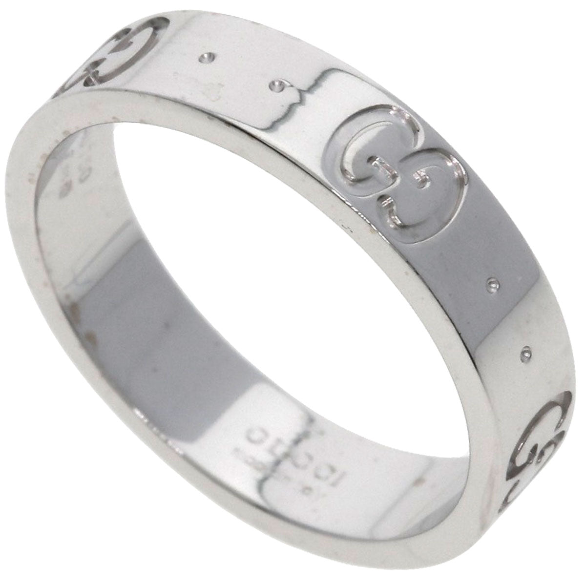 GUCCI アイコン #8 Ring K18 White Gold Ladies [Used]