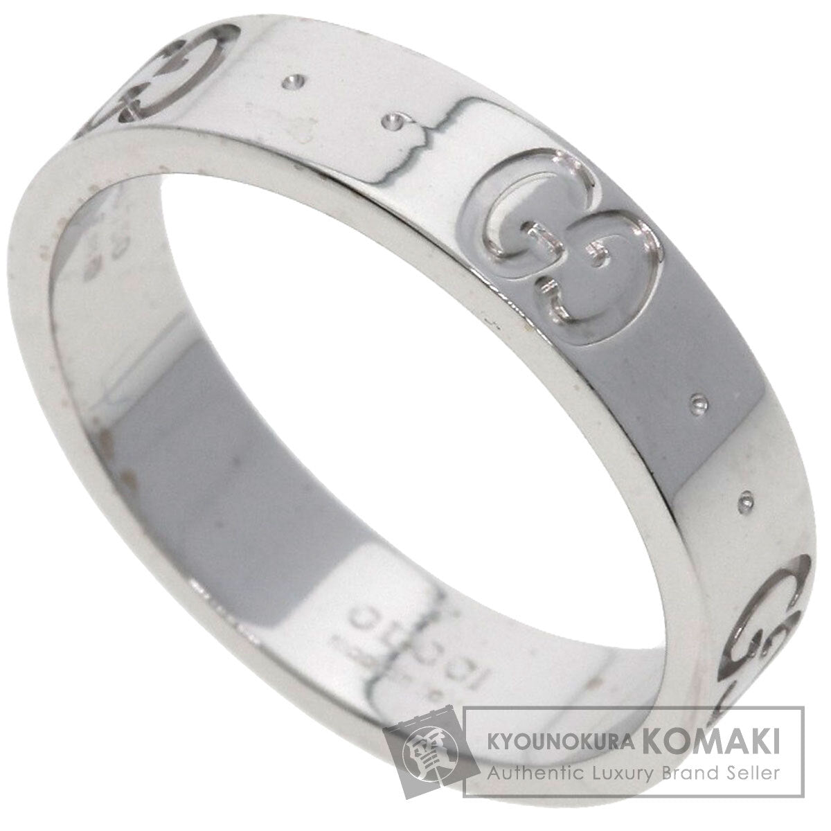 GUCCI アイコン #8 Ring K18 White Gold Ladies [Used]